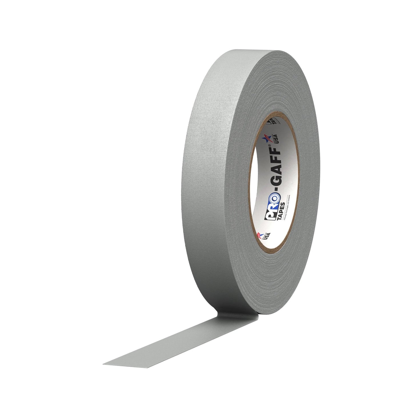 Pro Tapes Pro Gaff gaffers tape roll, gray, 1in wide
