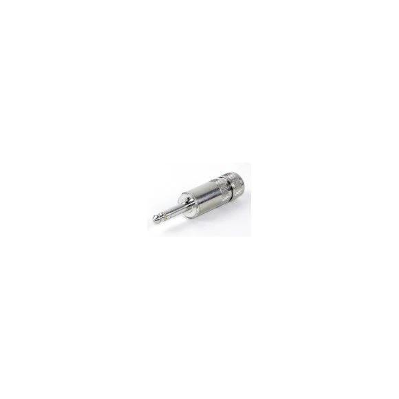 Switchcraft 181 1/4-inch silent guitar/instrument plug, solder cable mount, chrome metal connector.