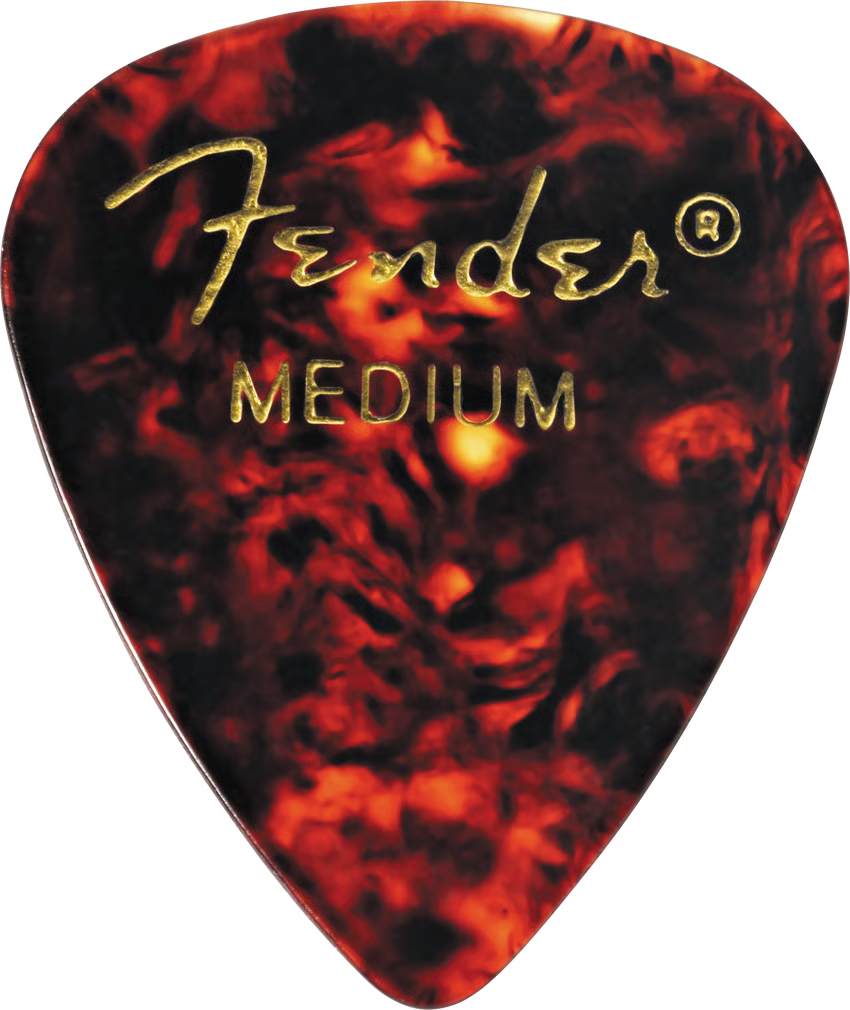 Fender 351 Shape Classic Celluloid Picks - Medium Tortoise Shell 144-pack