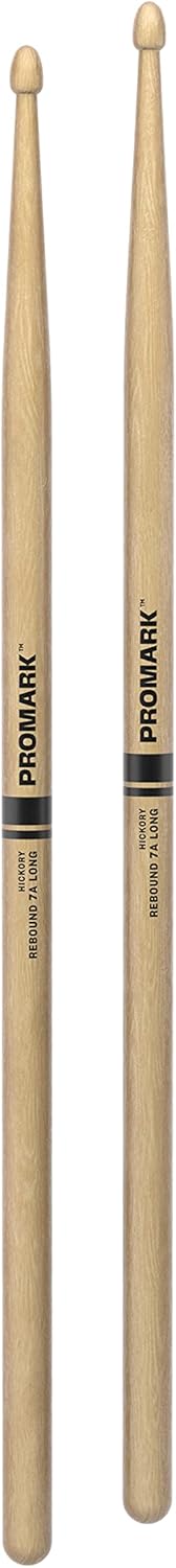 ProMark Rebound 7A Long Hickory Drumstick, Acorn Wood Tip