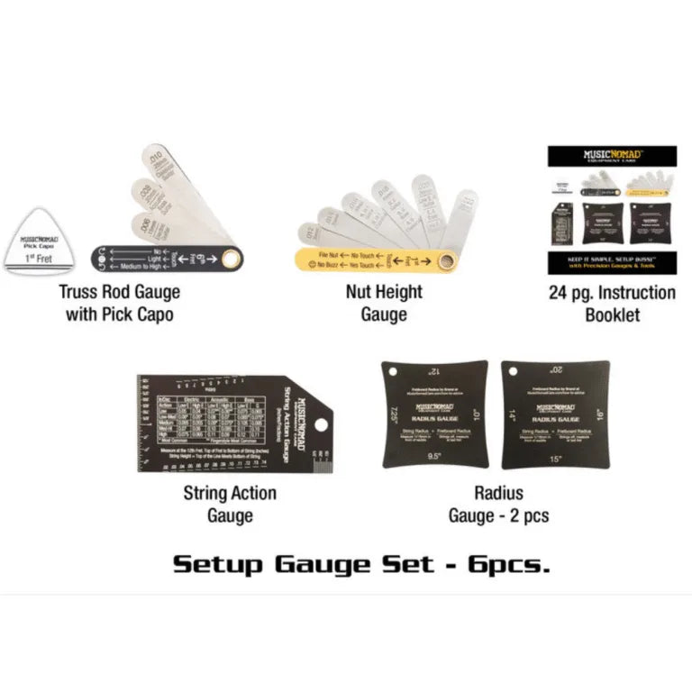 Music Nomad Precision Setup Gauge Set – 6 pc.