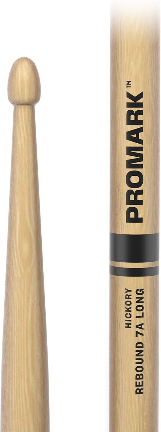ProMark Rebound 7A Long Hickory Drumstick, Acorn Wood Tip