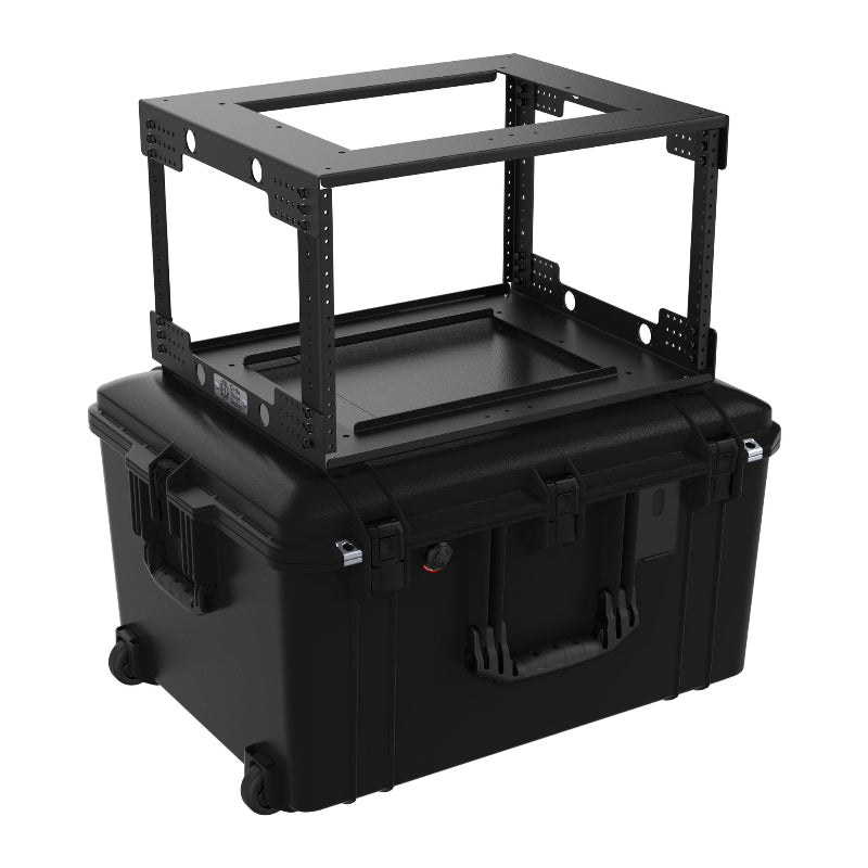 Circle Three Designs 6RU Aluminum Gen 2.0 Fly Rack with Pelican Air 1637