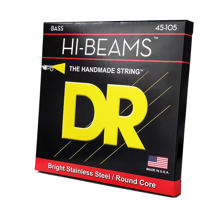 DR Strings Hi-Beam 45-105 Stainless Steel Strings