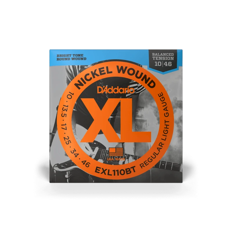 D'Addario 10-46 Regular Light Balanced Tension, XL Nickel Electric Guitar Strings
