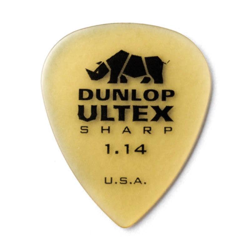 Dunlop Ultex Sharp guitar pick, yellow, 1.14 gauge