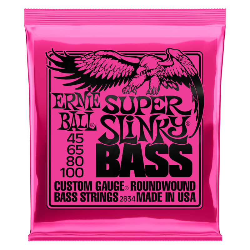 Ernie Ball 45-100 Super Slinky Nickel Wound Bass Strings