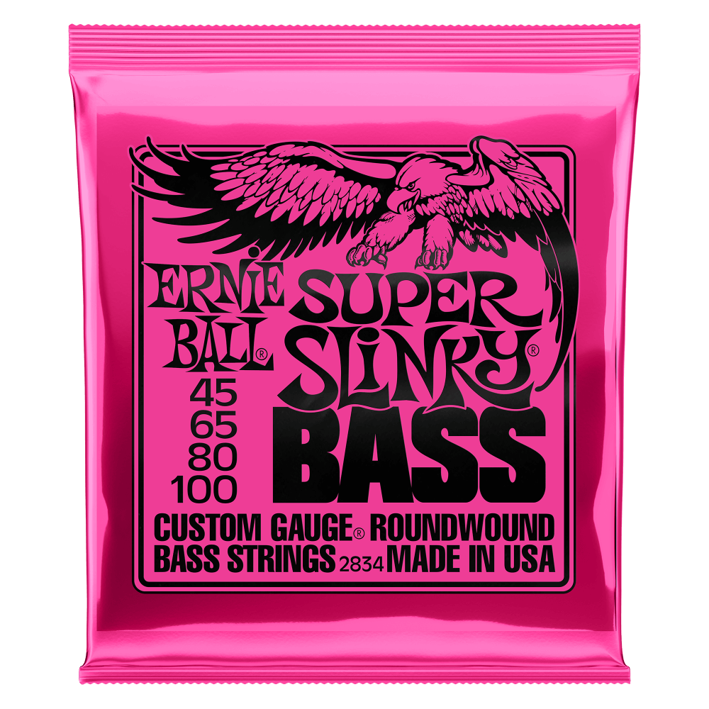 Ernie Ball 45-100 Super Slinky Nickel Wound Bass Strings P02834
