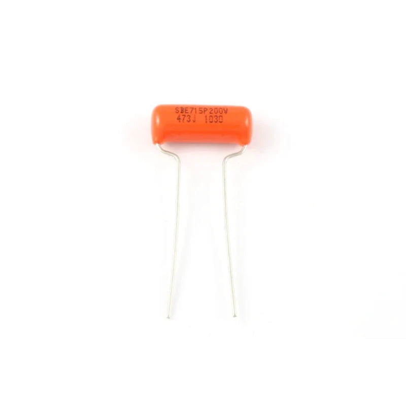 Orange Drop capacitor, .047 MFD, 200V; authentic Sprague guitar parts capacitor
