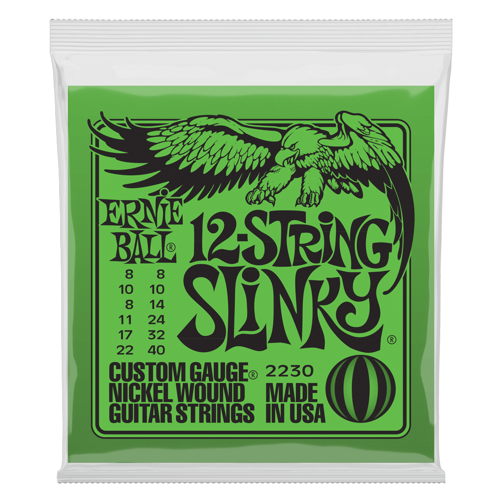 Ernie Ball P02230 Slinky Nickel Wound 8-40 Guitar Strings (12-String)