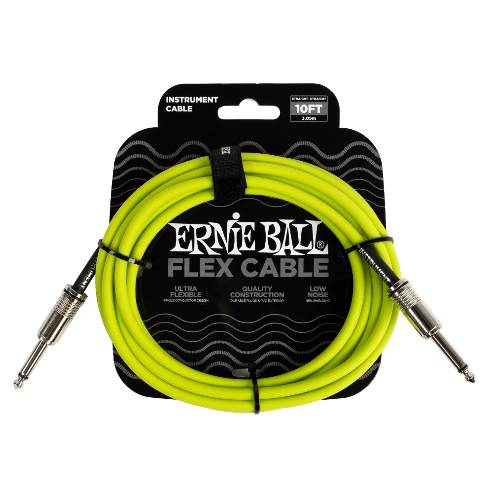 Ernie Ball 10' Flex Instrument Cable (Straight/Straight)