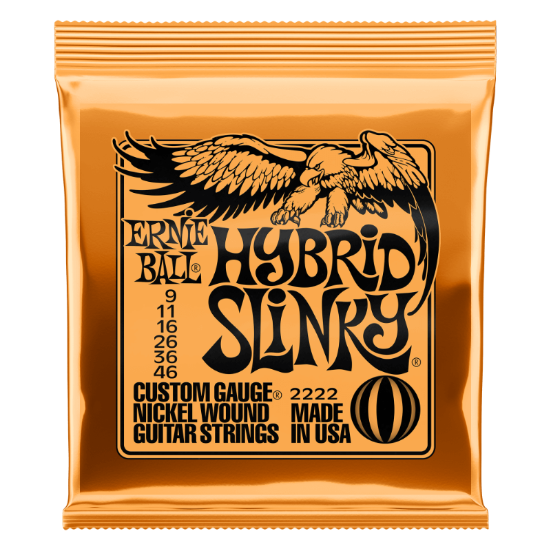 Ernie Ball 9-46 Hybrid Slinky Nickel Wound Guitar Strings