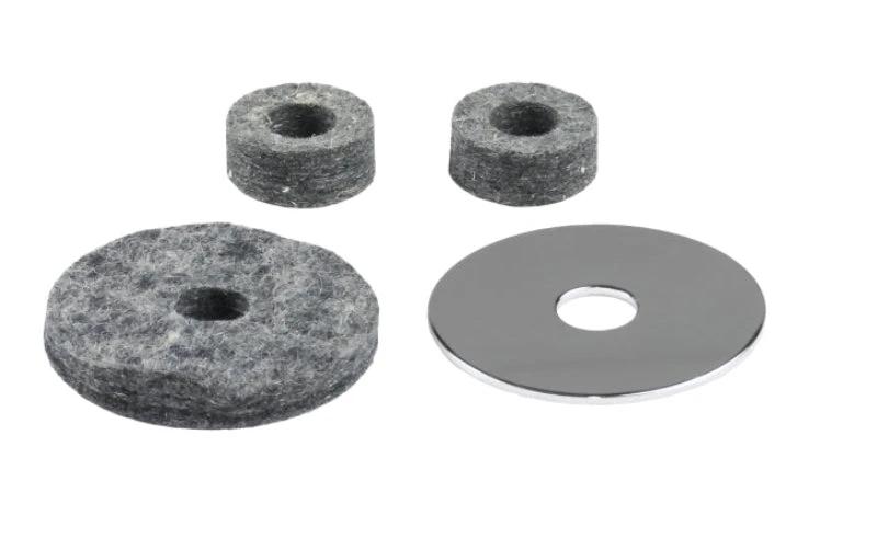 Gibraltar Hi-Hat Replacement Felt Kit, 4-piece drum accessory set with gray felts and metal washer