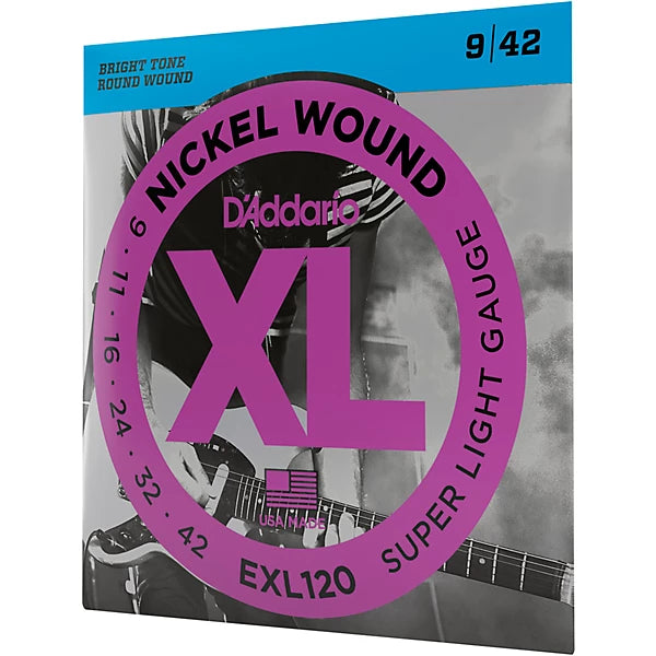 D'Addario 09-42 Super Light, XL Nickel Electric Guitar Strings