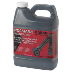 Rollmark stencil ink quart white plastic jug for signage
