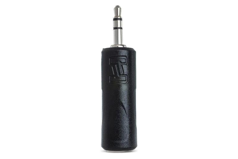 Hosa GMP-112 1/4 TRS to 3.5 mm TRS adapter, black molded plug