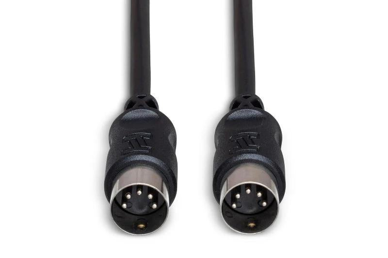 Hosa MIDI straight cables, 5-pin DIN, black, pair