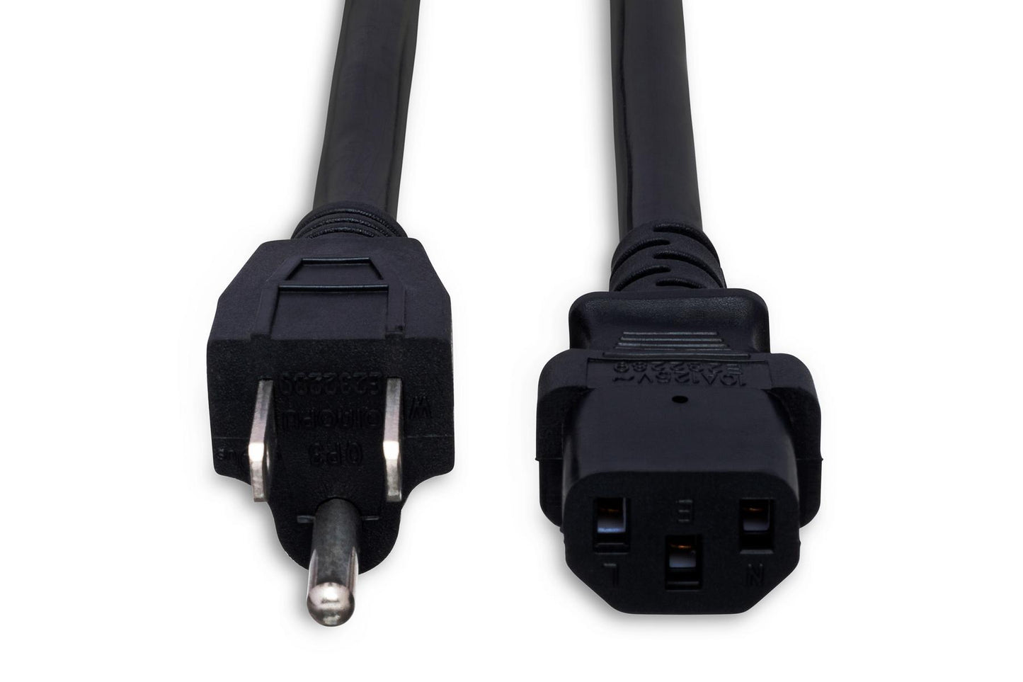 Hosa IEC C13 to NEMA 5-15p Power Cord, 14 AWG - Various Lengths