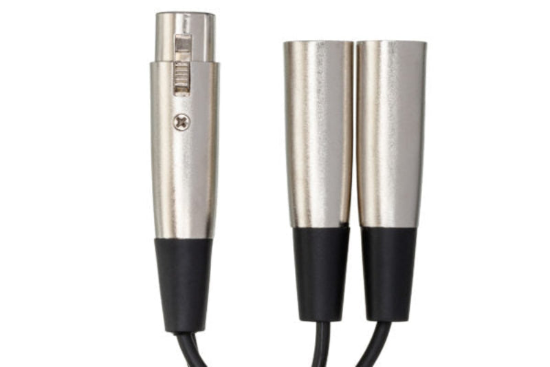 Hosa XLR3F to Dual XLR3M Y Cable