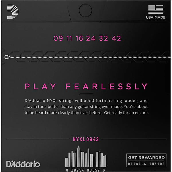 D'Addario 09-42 Super Light, NYXL Electric Guitar Strings