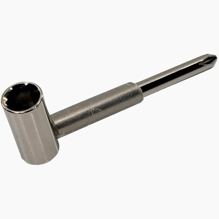 LT-0957-000 7mm truss rod wrench by Allparts, metal guitar tool with box-end socket