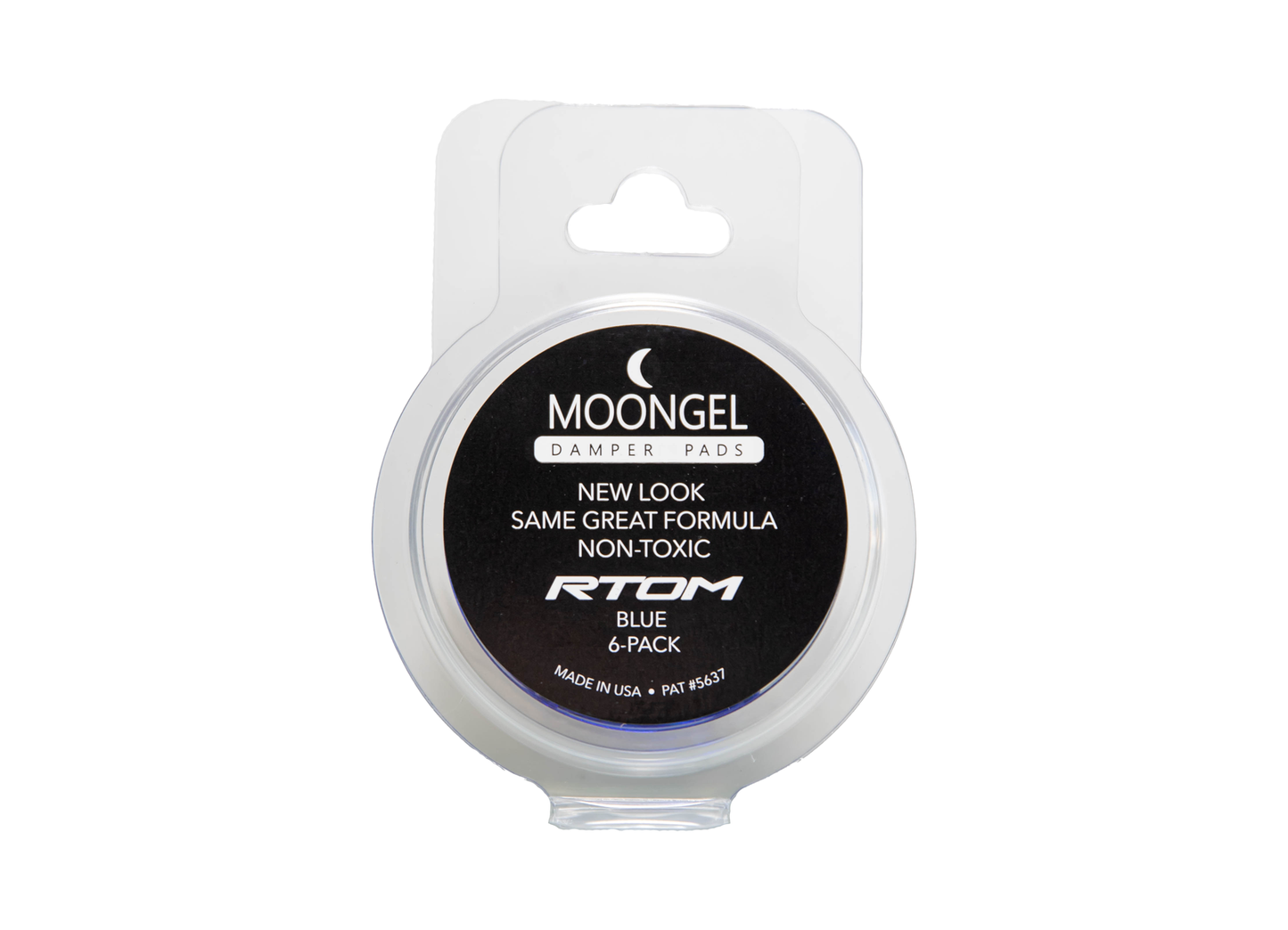 RTOM Moongels Drum Damper Pads - Blue (6-Pack)
