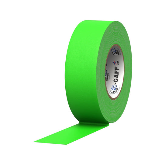 Pro Tapes Pro Gaff Gaffers Tape - 50-Yard Roll (1, 2, or 3 Inch Wide) Fluorescent Colors