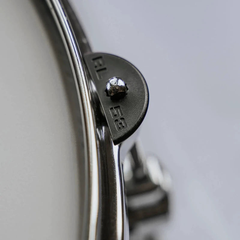 Rock Locks Tension Rod Locks for drum kit hardware; black metal clamp on drum rim.