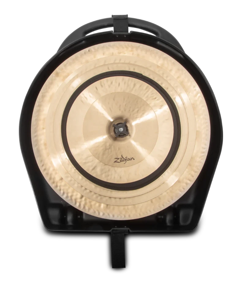 Zildjian 24-inch Cymbal Vault with Wheels case housing a gold cymbal
