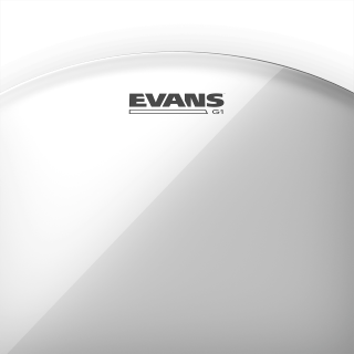 Evans G1 Clear Batter drum head, single-ply 10mil.