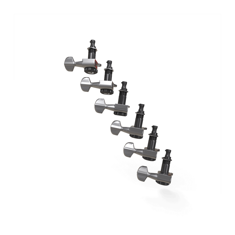 D'Addario Auto-Trim Locking Tuning Machines (6 In-Line)
