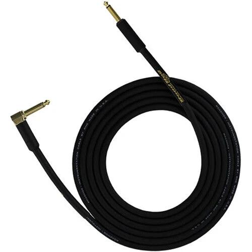 Rapco Horizon Roadhog instrument cable with Neutrik 1/4 inch gold-plated connectors, black