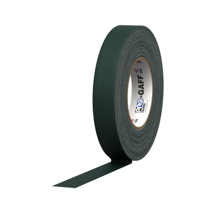 Pro Tapes Pro Gaff gaffers tape roll, 1 inch, dark green