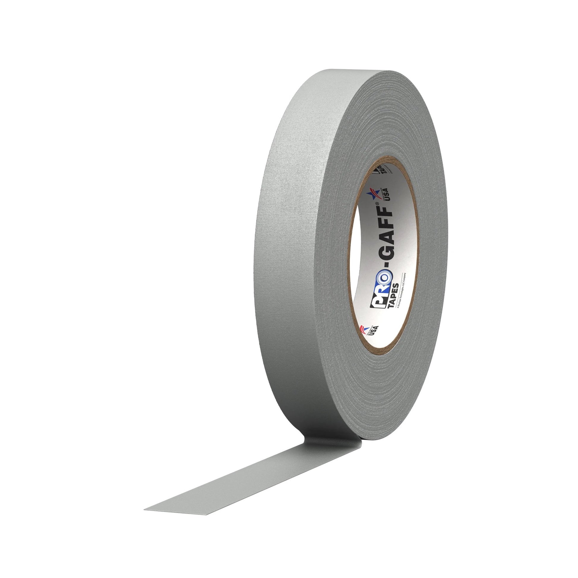 Pro Tapes Pro Gaff gaffers tape roll, gray, 1in wide