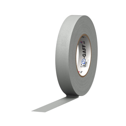 Pro Tapes Pro Gaff gaffers tape roll, gray, 1in wide