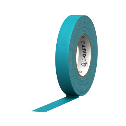 Pro Tapes Pro Gaff Gaffers Tape, 1-inch teal roll.