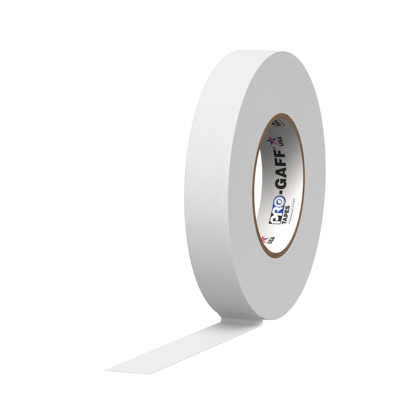 Pro Tapes Pro Gaff gaffers tape, 1-inch white hardware tape roll