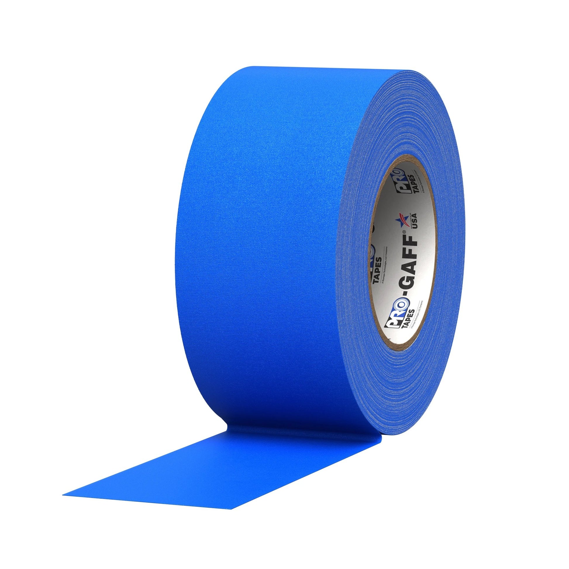 Gaffers tape roll by Pro Tapes, bright blue, 3-inch wide