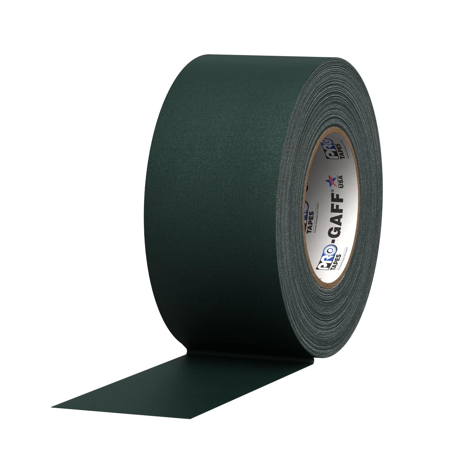 Gaff Gaffers Tape roll by Pro Tapes, 3-inch, dark green