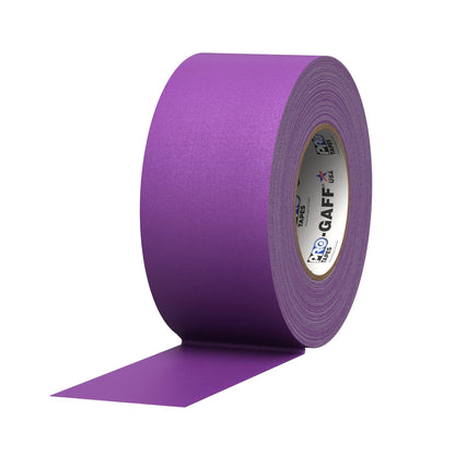 Gaff tape roll, 3-inch width, vivid purple, Pro Tapes.