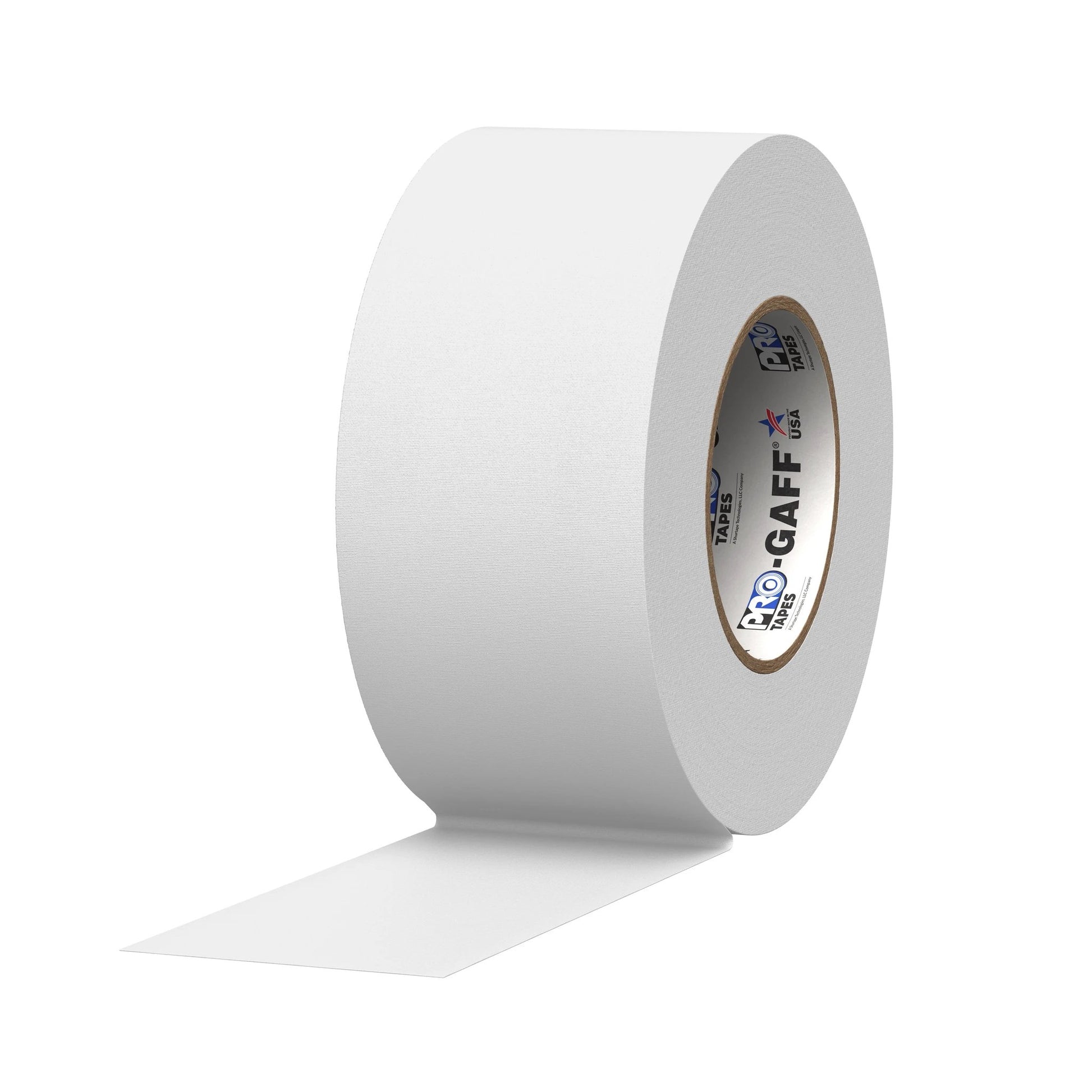 Pro Tapes Pro Gaff 3-inch white gaffers tape roll, hardware tape
