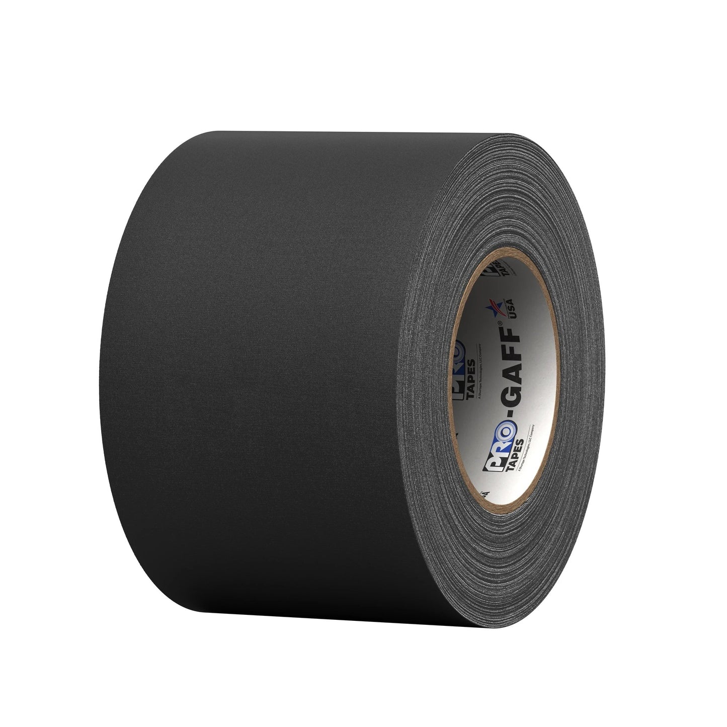 Pro Tapes Pro Gaff gaffers tape roll, black, 4 inches wide