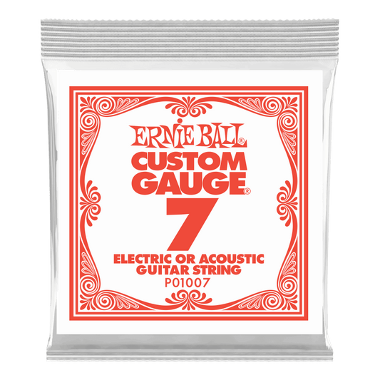 Ernie Ball Plain Steel Guitar Strings