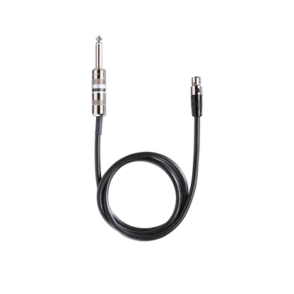 Shure WA302 1/4-inch to TA4F Instrument Cable for Wireless Bodypack Transmitter