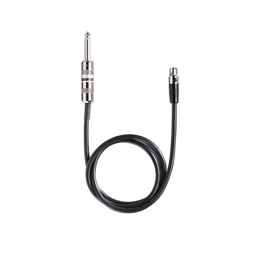 Shure WA302 1/4-inch to TA4F Instrument Cable for Wireless Bodypack Transmitter