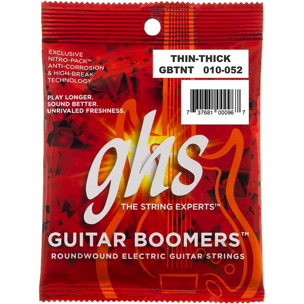 GHS BOOMERS™ 6-STRING - GBTNT SET - Thin-Thick - 10-52 Electric Guitar Strings