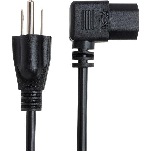 Hosa PWC-141R 1' 3 Prong Male to Right Angle IEC Female Power Cord