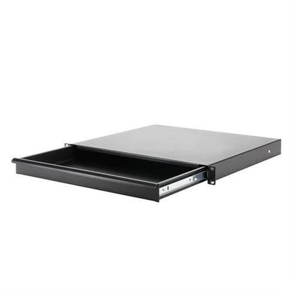 Adam Hall 1 Space Rack Mount Sliding Shelf/Drawer
