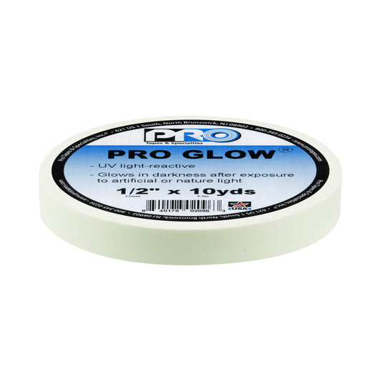 Pro Glow tape roll with label on a white background