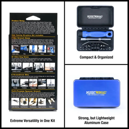 Music Nomad Premium Guitar Tech Screwdriver and Wrench Set